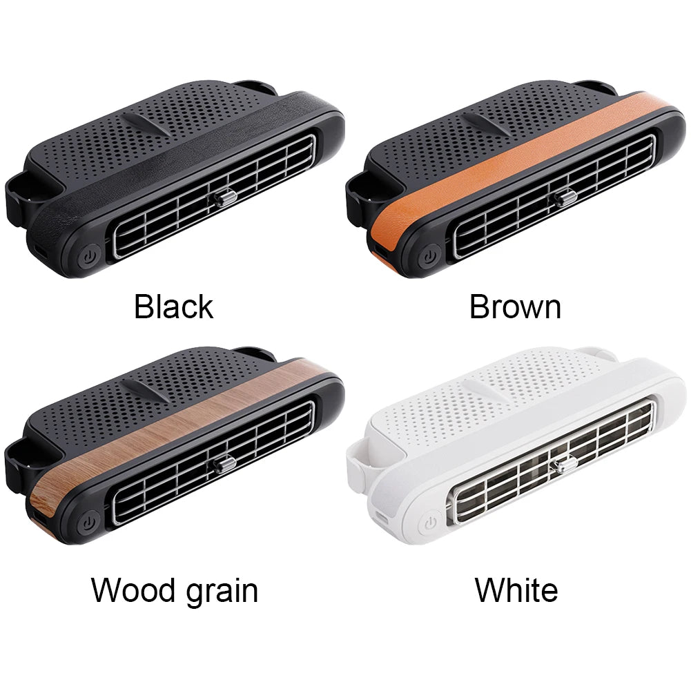 USB Car Cooling Fan for Backseat 3 Speeds Portable Car Seat Headrest Fan 5V/2A Electric Car Seat Fan for Mini Cars Rvs Sedans