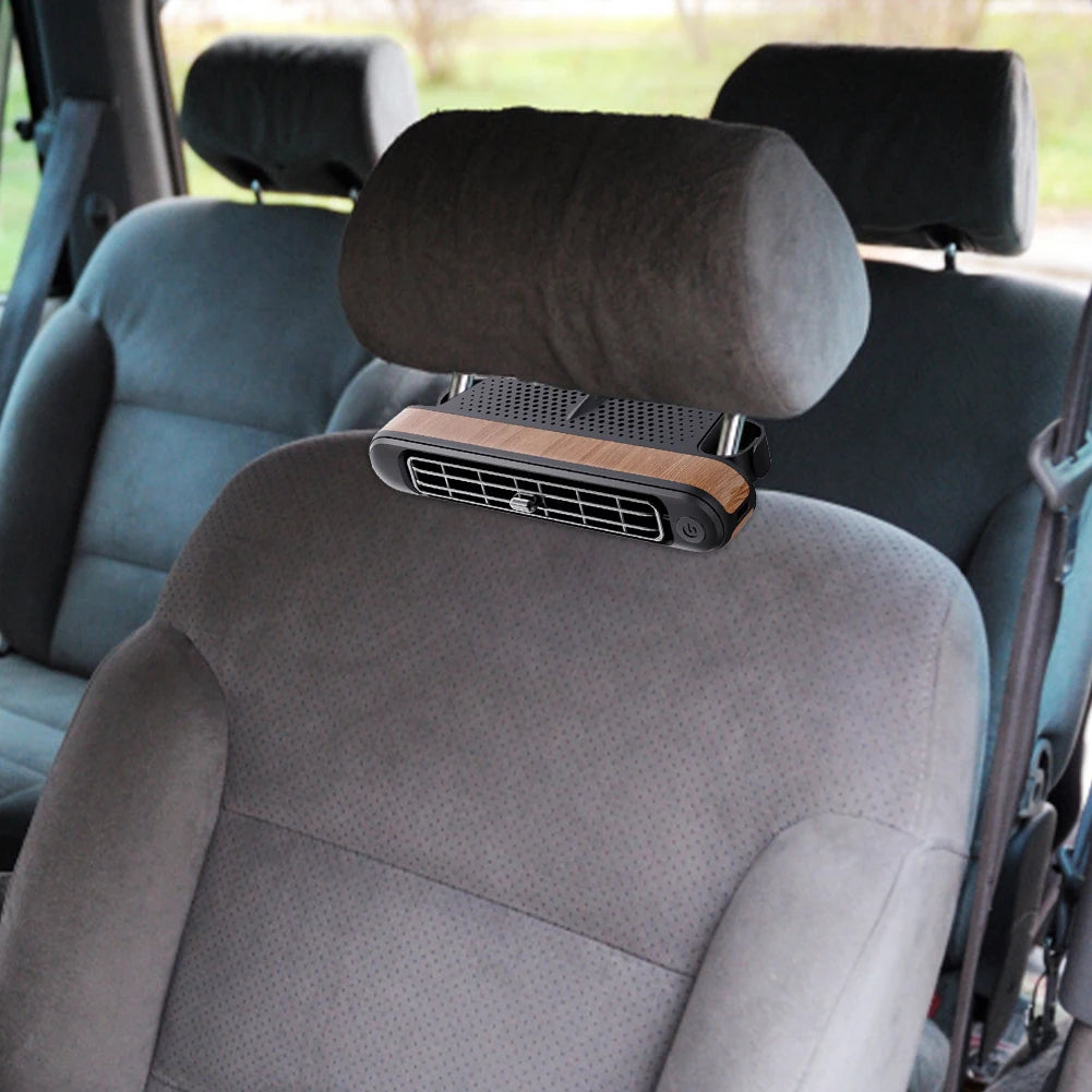 USB Car Cooling Fan for Backseat 3 Speeds Portable Car Seat Headrest Fan 5V/2A Electric Car Seat Fan for Mini Cars Rvs Sedans
