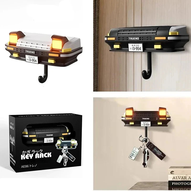 AE86 Car Headlight Wall Key Holder Room Accessories Wall-Mounted Key Hanger Hook for Car Enthusiasts Gifts Boyfriend Gift Hook