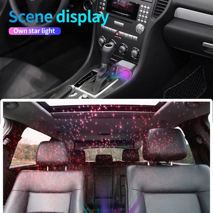 Upgraded 120W PD+USB Quick Charger with 2 Retractable Cable Fast Charging Car Phone Charge with Ambient Light 4In1 Power Adapter