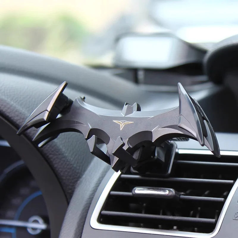 New Arrival Batman Gravity Buckle Type Car Phone Holders Air Outlet Navigation Support Frame Suitable for All 4-6.5 Inch Devices